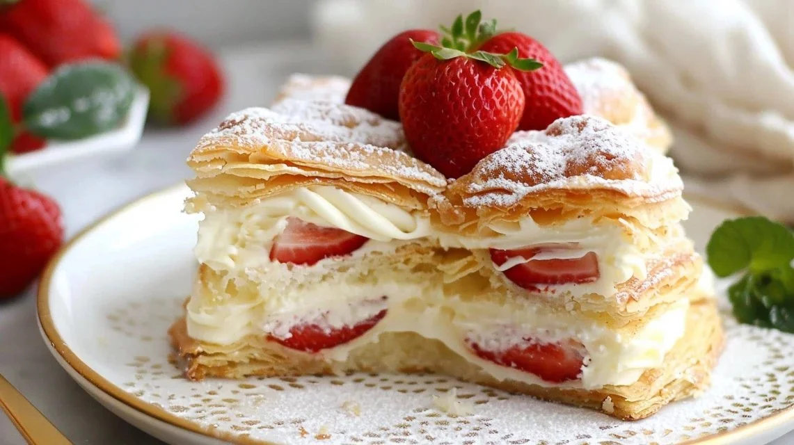 Delicious Vanilla Custard Puff Pastry Cake for Any Occasion