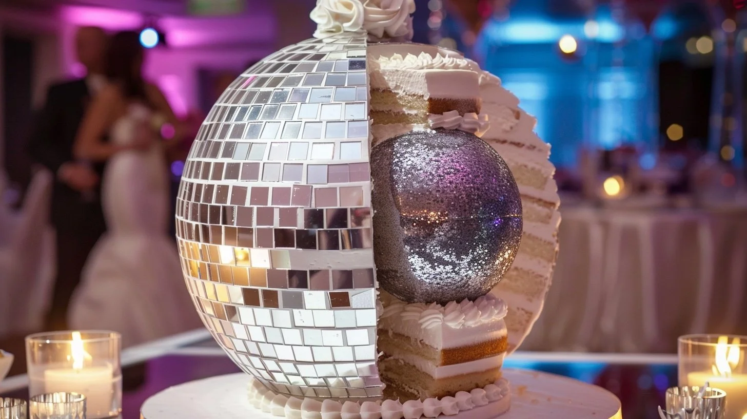 Mirror Ball Cake for a Dazzling Birthday Bash
