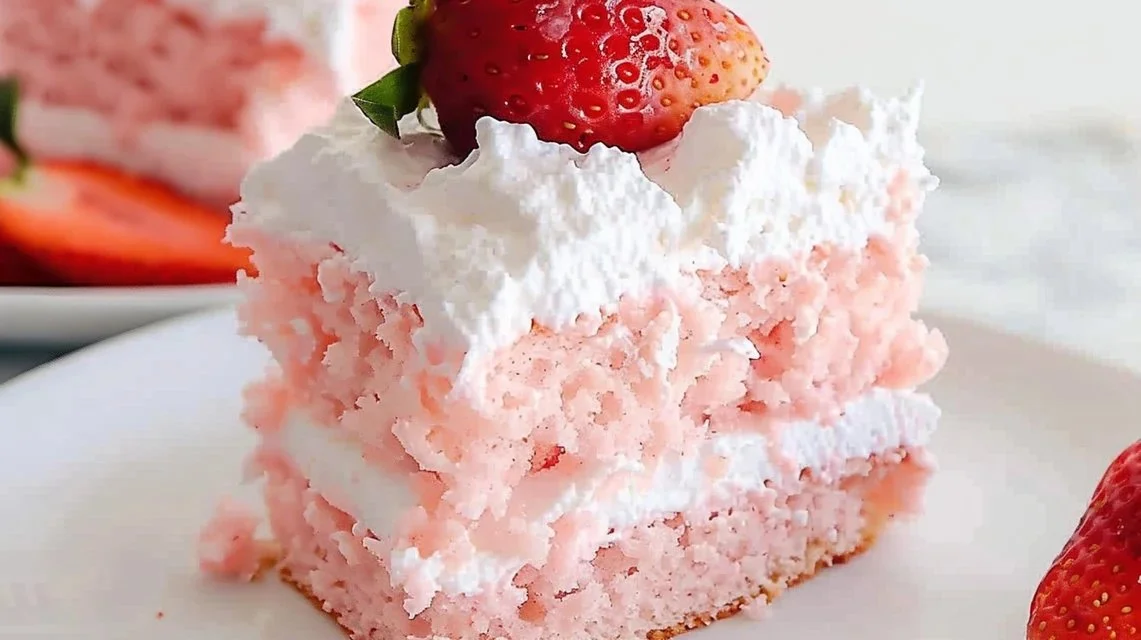Easy 3 Ingredient Strawberry Cloud Cake 1 Easy 3 Ingredient Strawberry Cloud Cake