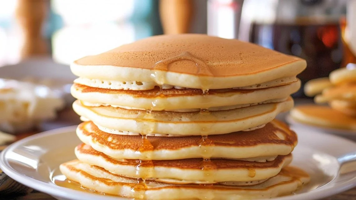 Easy Fluffy Sourdough Pancakes