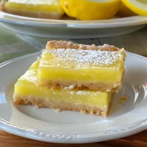 Delicious easy gluten-free lemon bars with a vibrant lemon topping