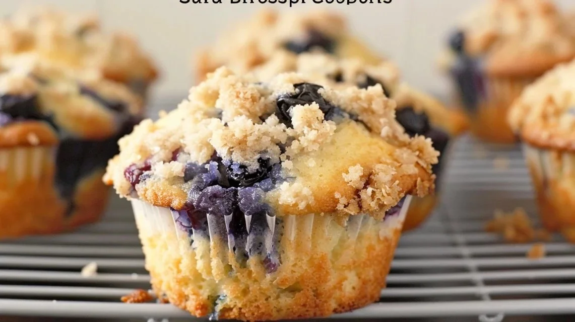Sourdough Discard Blueberry Muffins With Crumb Topping 2 Sourdough Discard Blueberry Muffins With Crumb Topping