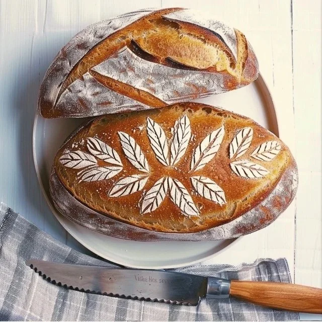 Artistic sourdough bread scoring patterns for beautiful loaves