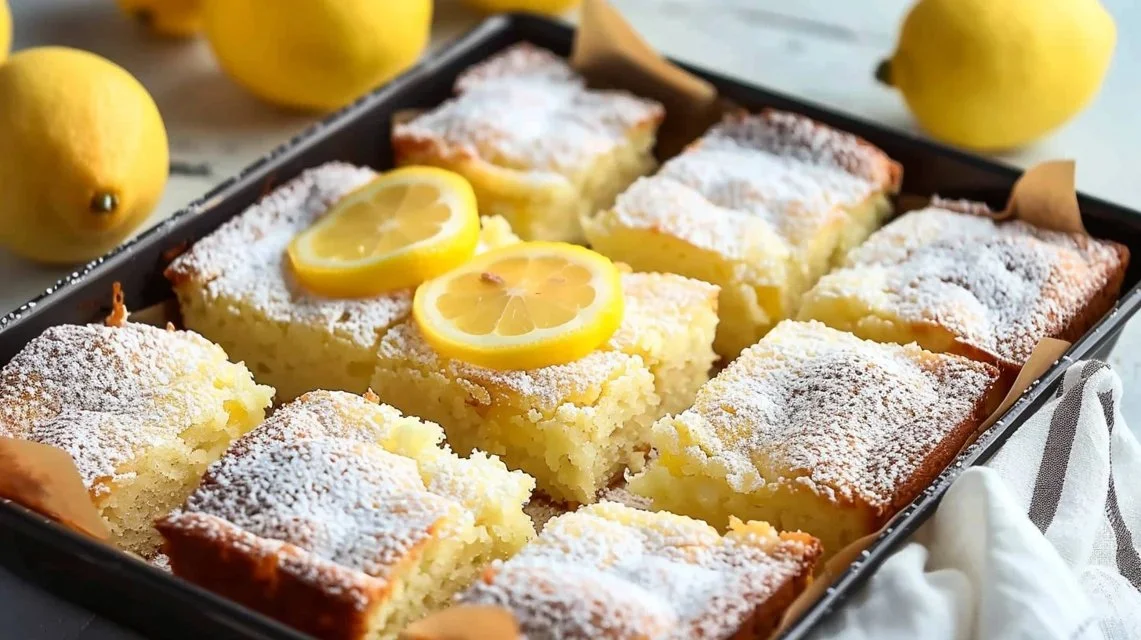 Fluffy Greek Yogurt Lemon Coffee Cake