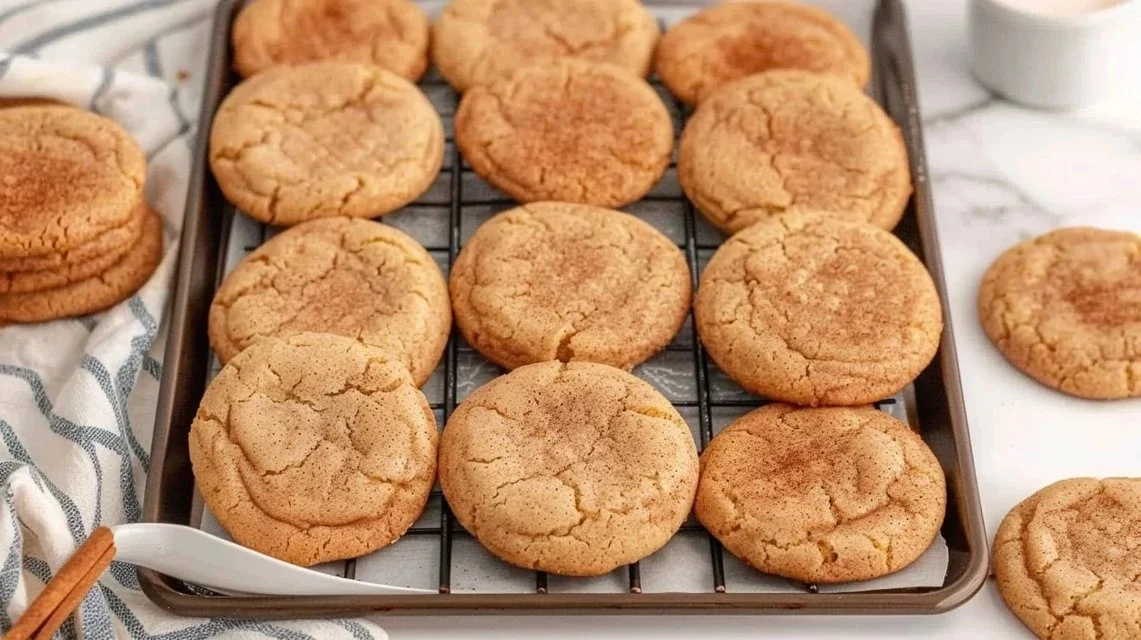 Fluffy Sourdough Discard Snickerdoodle Cookies