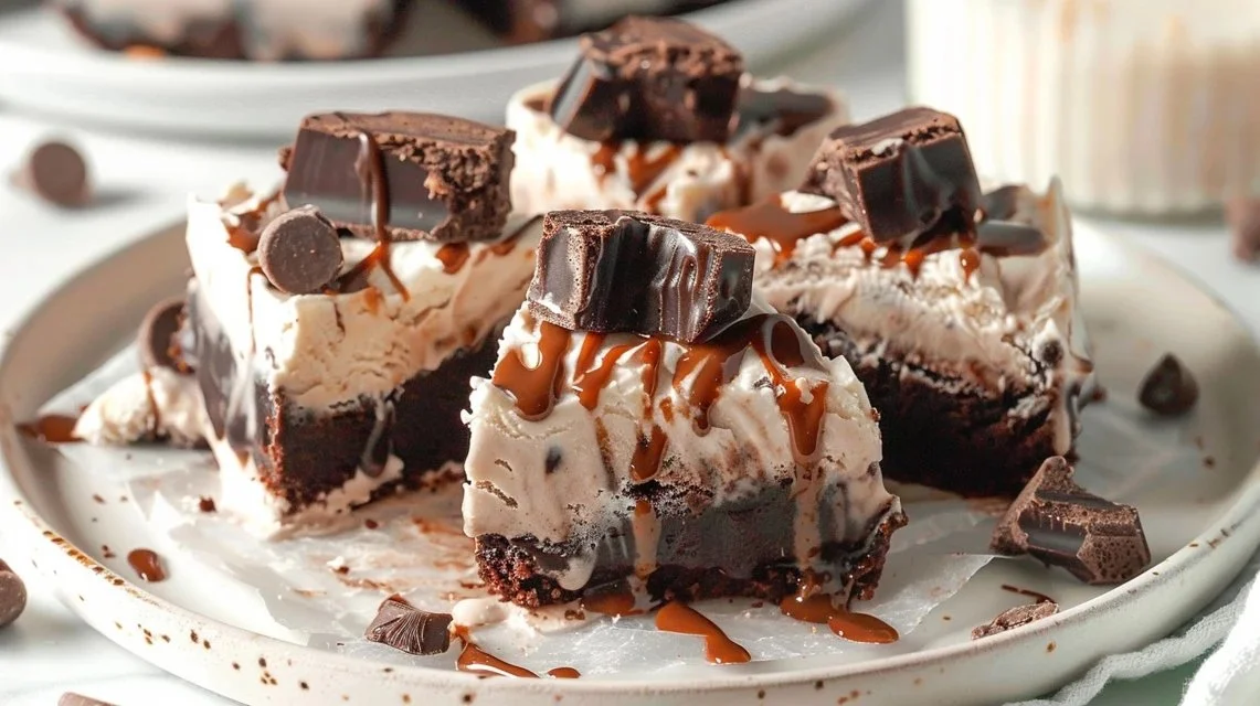 Frozen Brownie Ice Cream Cake