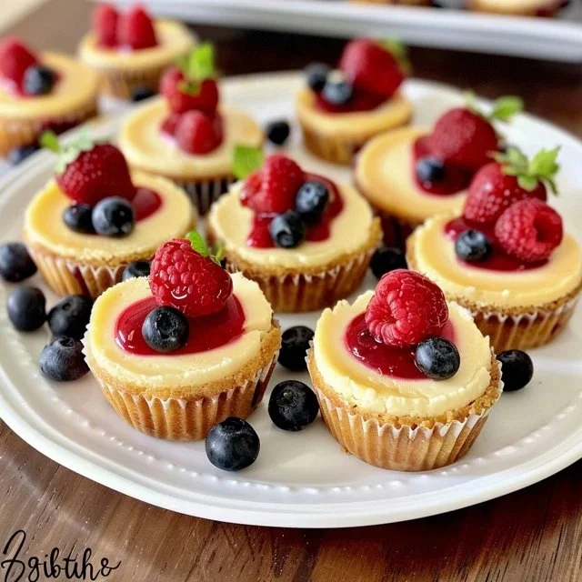 Delicious gluten-free mini cheesecakes with a creamy texture and fresh toppings