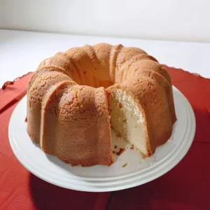 Grandma's Sour Cream Pound Cake 3 Delicious slice of Grandma's pound cake on a rustic wooden table