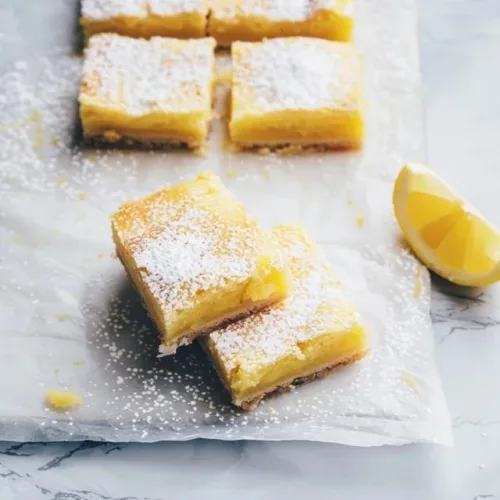 Delicious healthy lemon bars made with natural ingredients