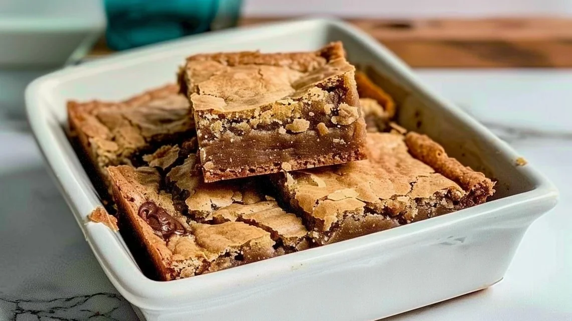 Homemade Blondie Brownies (Soft & Chewy Recipe)