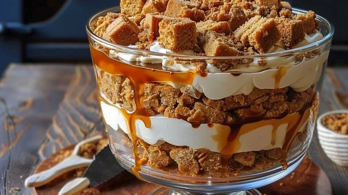 Irresistible Biscoff Lotus Caramel Trifle