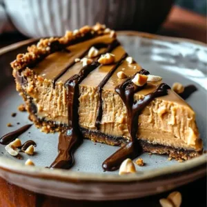 No-bake Keto Peanut Butter Pie, a delicious sugar-free dessert for keto lovers