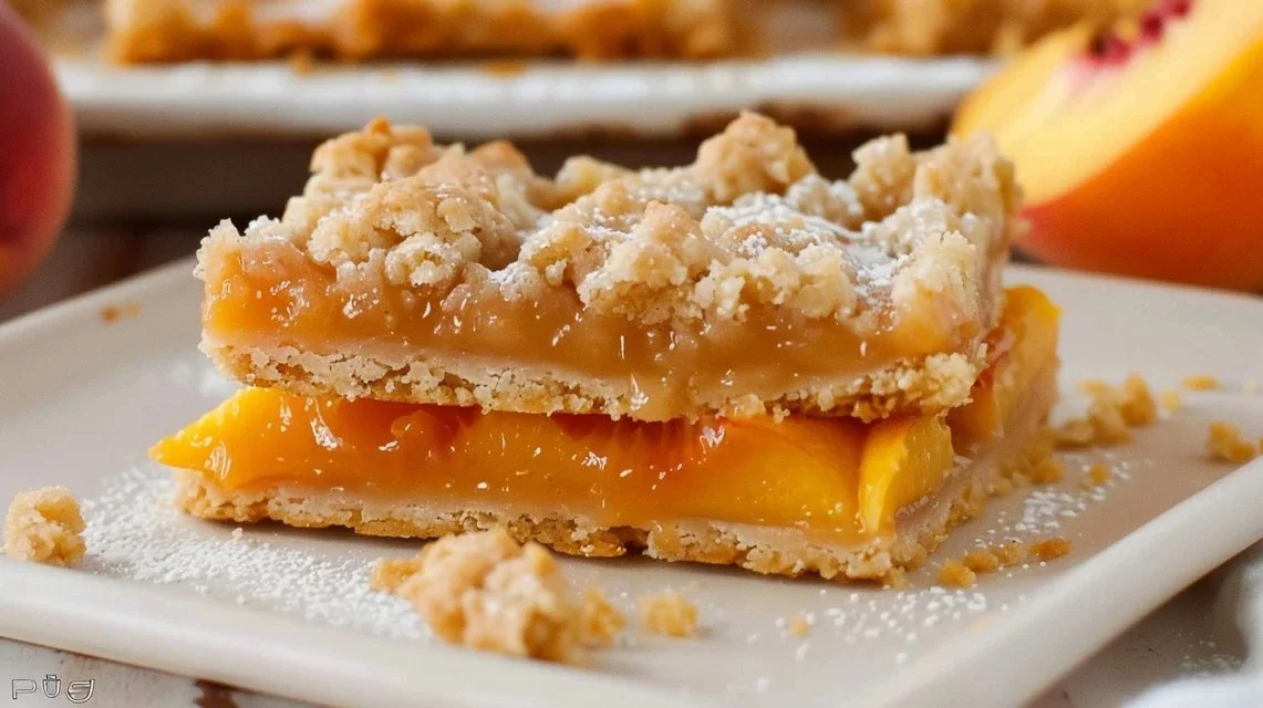 Peach Crumb Bars 2 Peach Crumb Bars