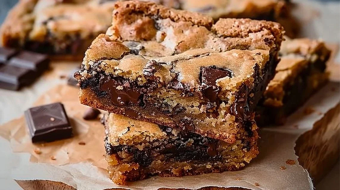 Decadent Sourdough Blondies