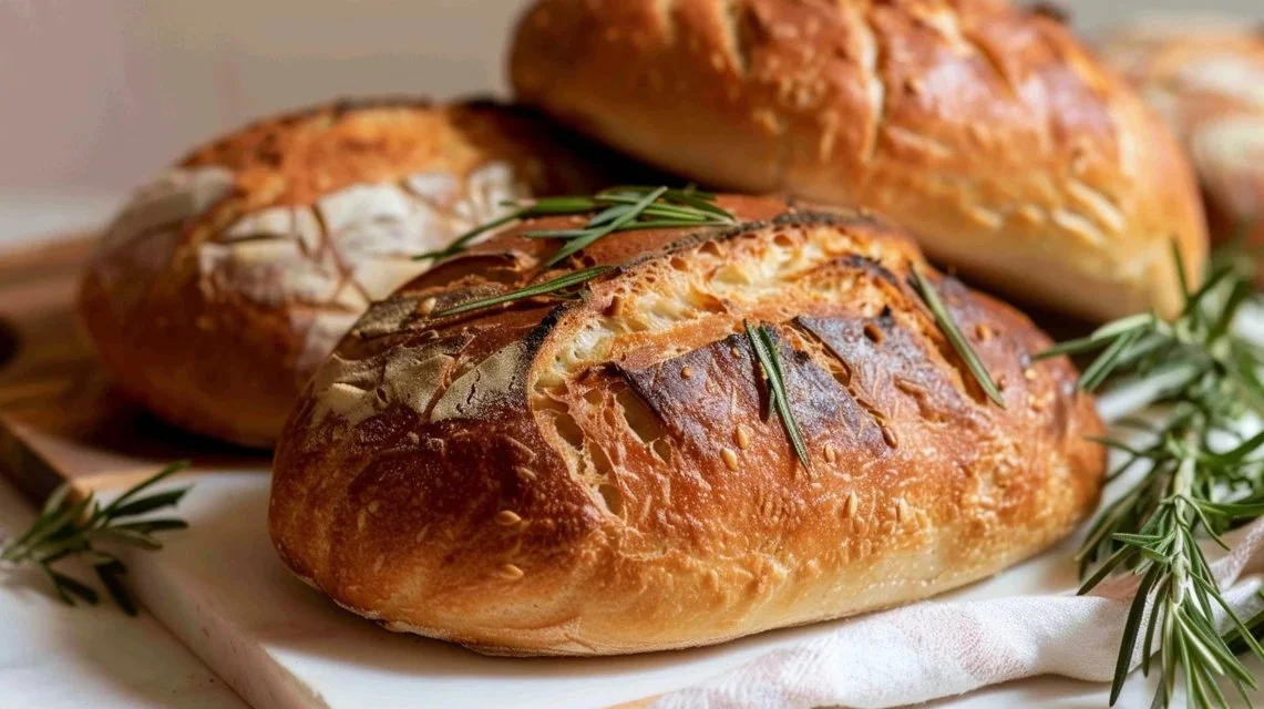 Rustic Rosemary Sourdough Bread