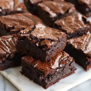 Delicious sourdough brownies made from sourdough discard.
