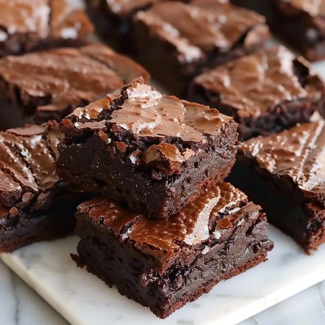 Delicious sourdough brownies made from sourdough discard.