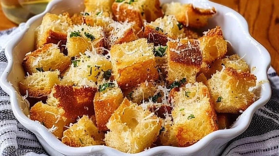 Crispy Sourdough Croutons