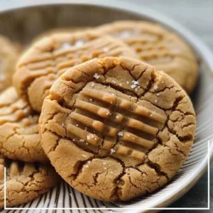 Sourdough peanut butter cookies with a chewy texture and rich flavor