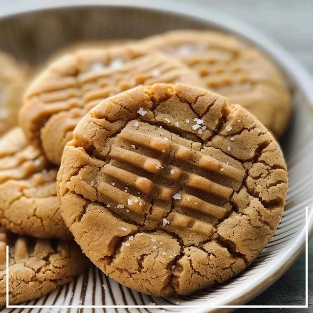 Sourdough peanut butter cookies with a chewy texture and rich flavor