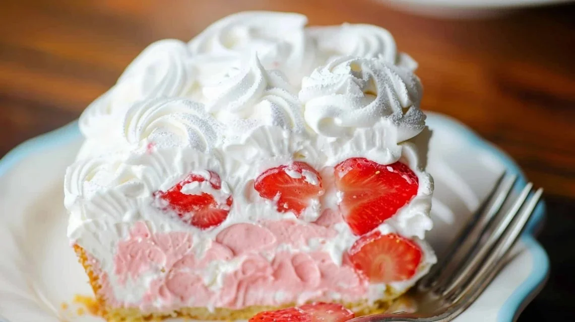 Strawberry Angel Food Cake