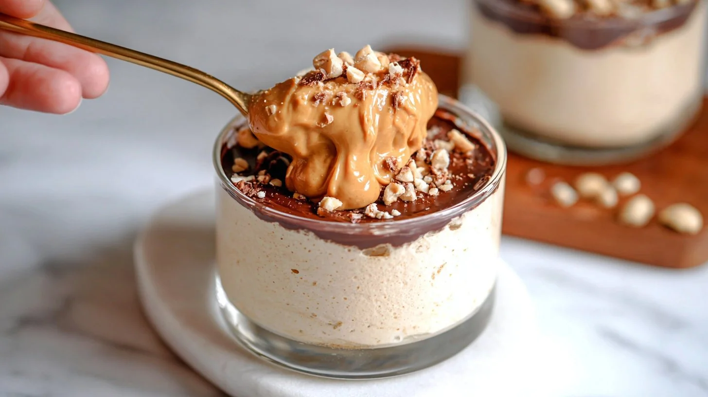 5-Minute Cottage Cheese Peanut Butter Mousse