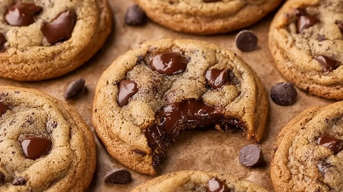 Brown Butter Sourdough Discard Chocolate Chip Cookies