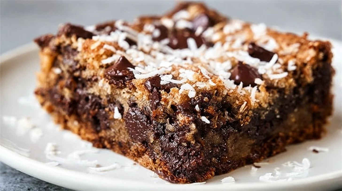 Chocolate Chip Coconut Blondies