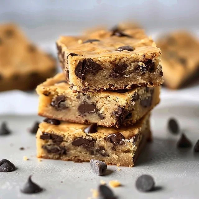 Delicious easy sourdough discard blondies fresh out of the oven
