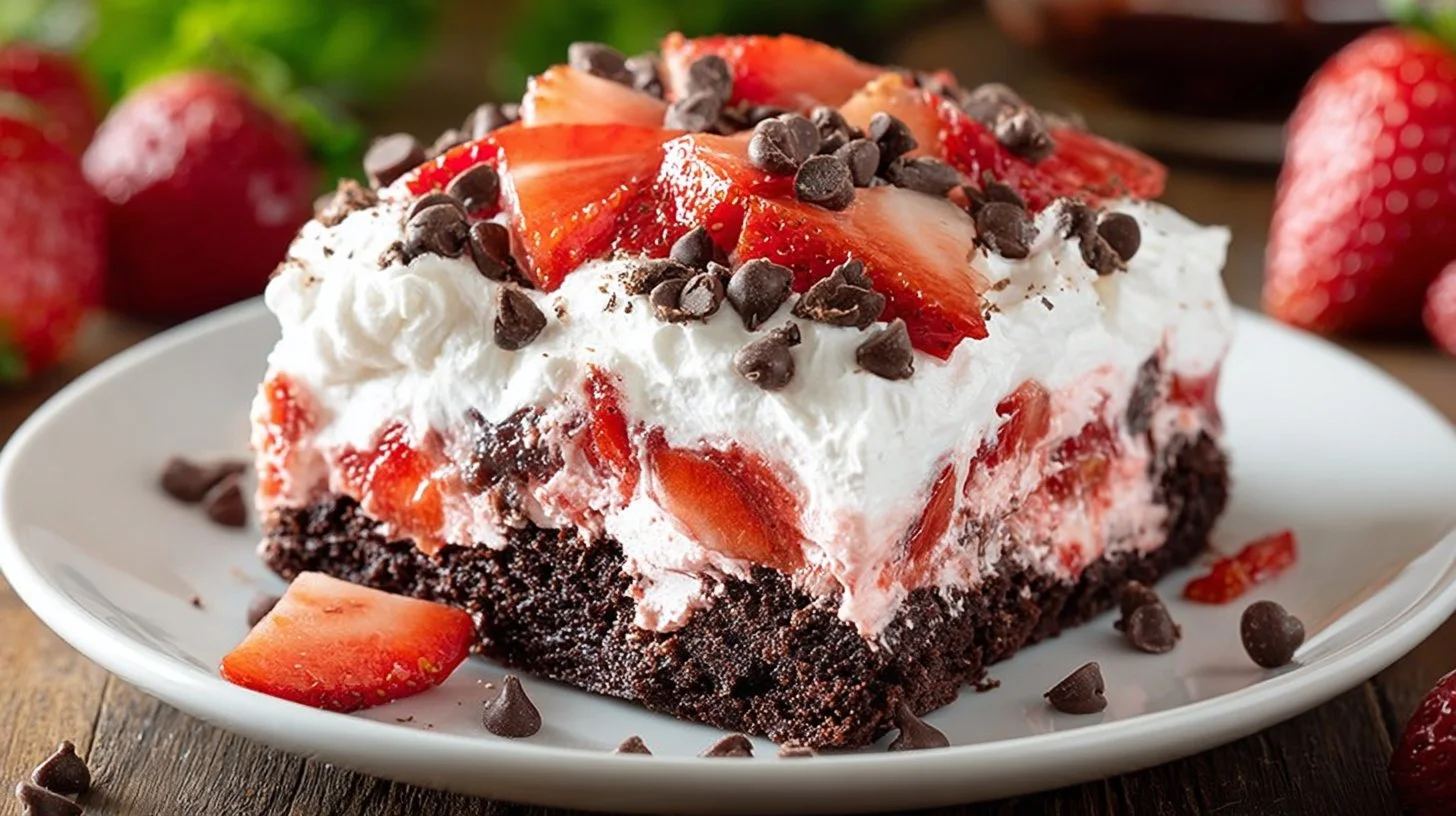 Gooey Strawberry Earthquake Cake