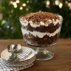Delicious Heath Bar Trifle with Toffee Crunch layers and toppings.