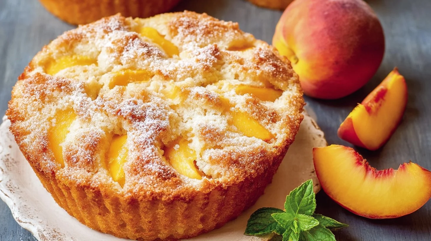 Homemade Peach Cobbler Muffins for Cozy Mornings