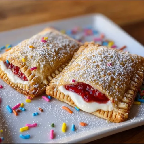 Homemade sourdough pop tarts with colorful icing and sprinkles