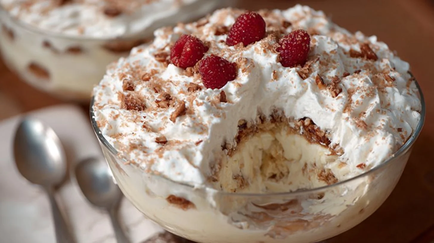 Italian Cream Cake Trifle with Light Whipped Filling