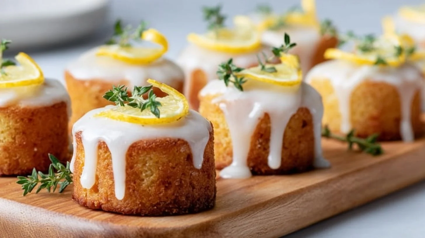 Mini Lemon Drizzle Cakes for Brunch Tables