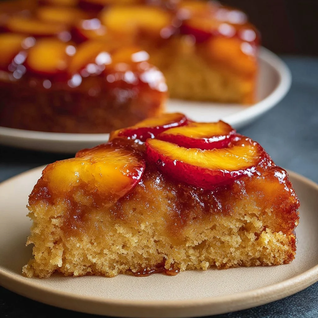 Moist Peach Cake with Fresh Peach Flavor