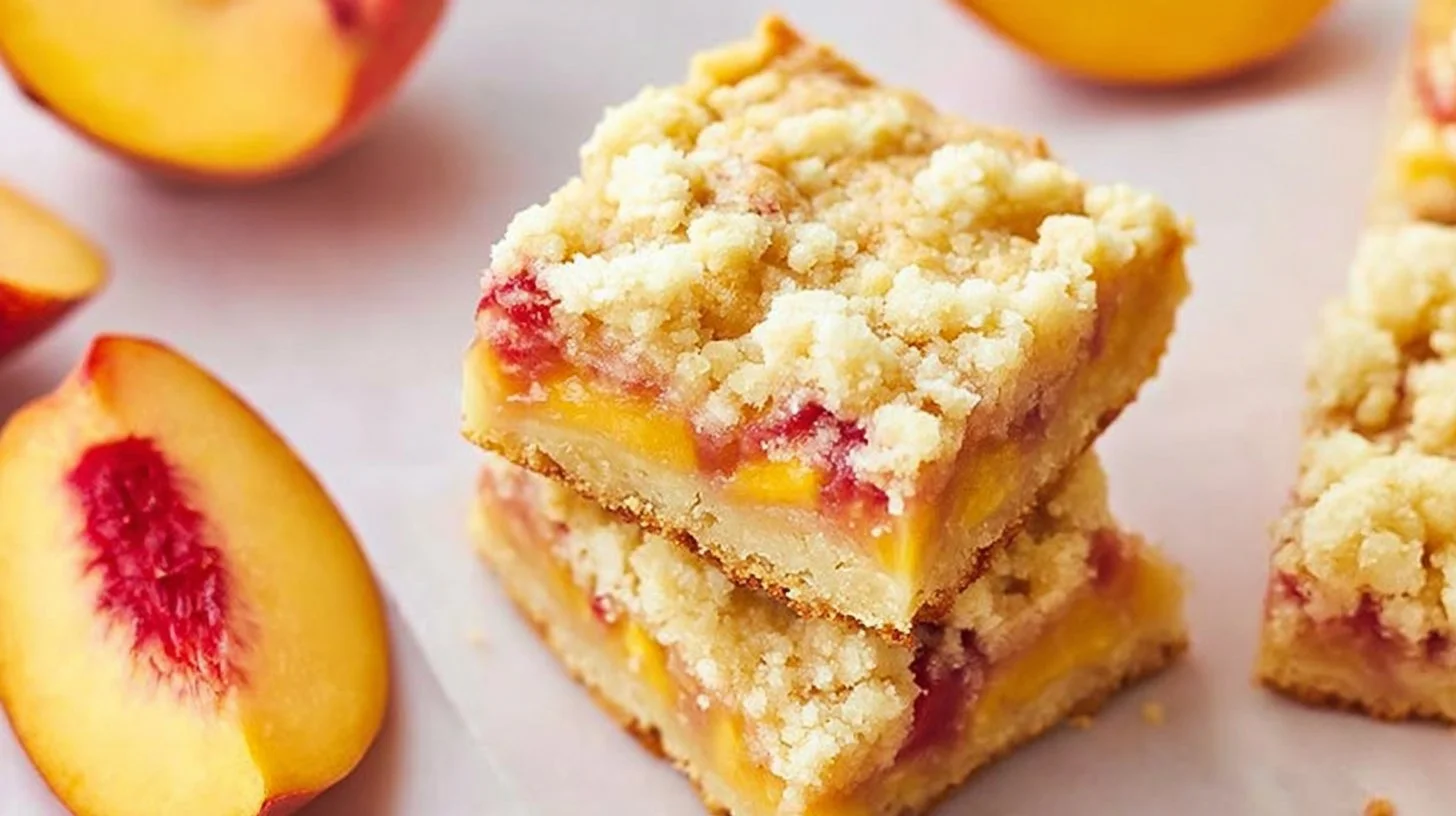 Peach Crumble Bars