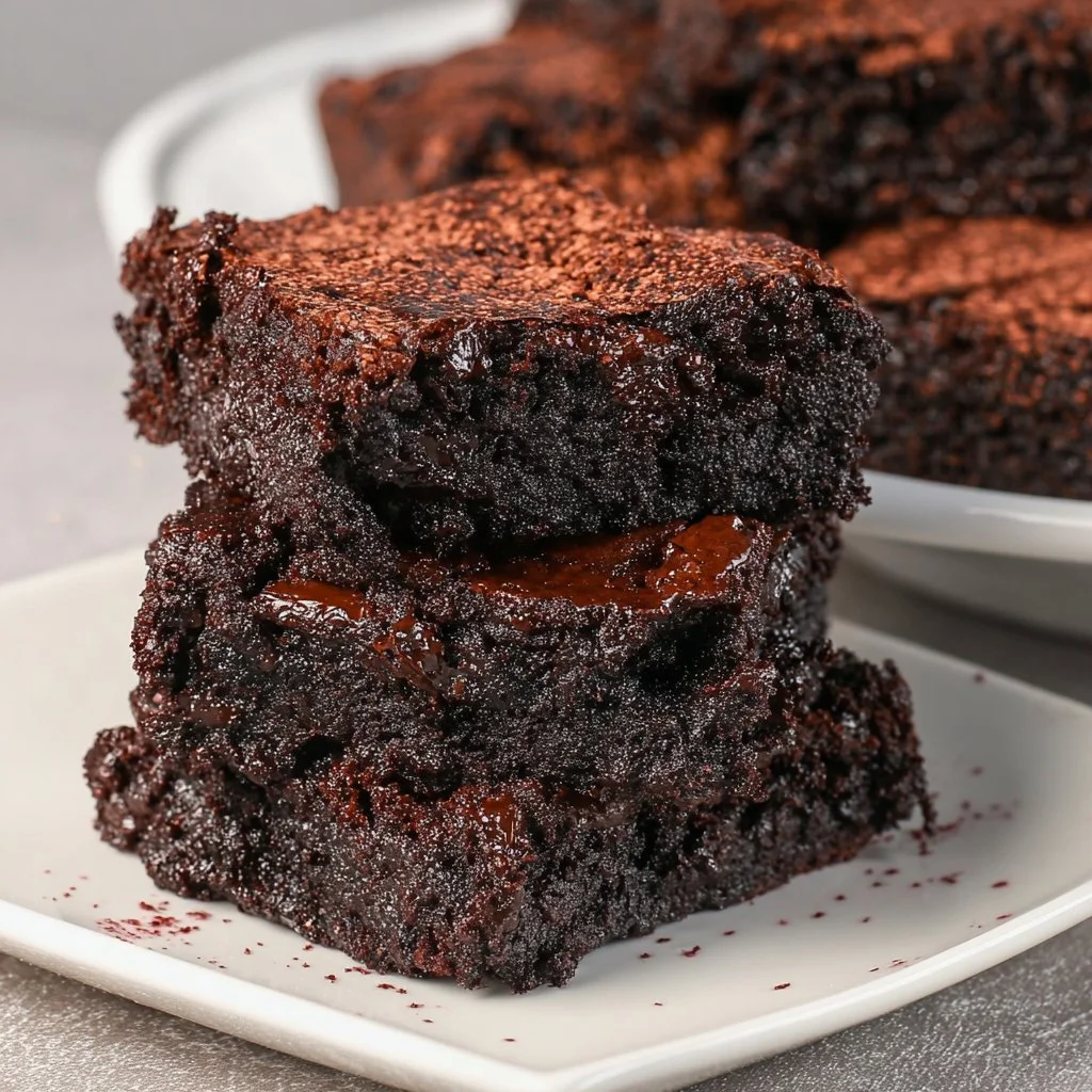 Quick Sourdough Brownies for Chocolate Cravings