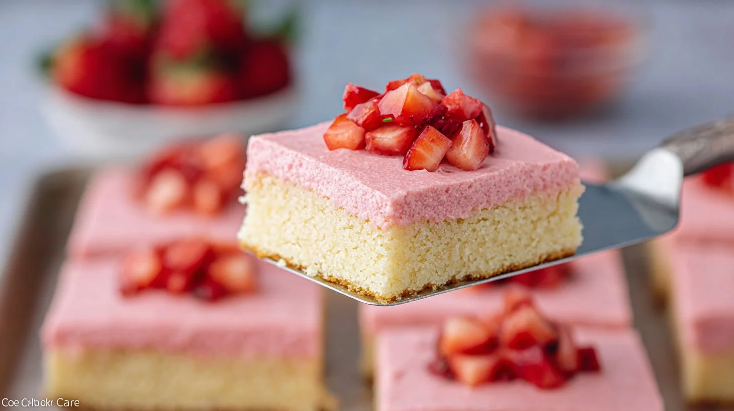 Soft Strawberry Sugar Cookie Bars