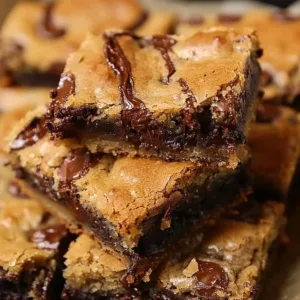 Delicious batch of sourdough blondies ready to be enjoyed.