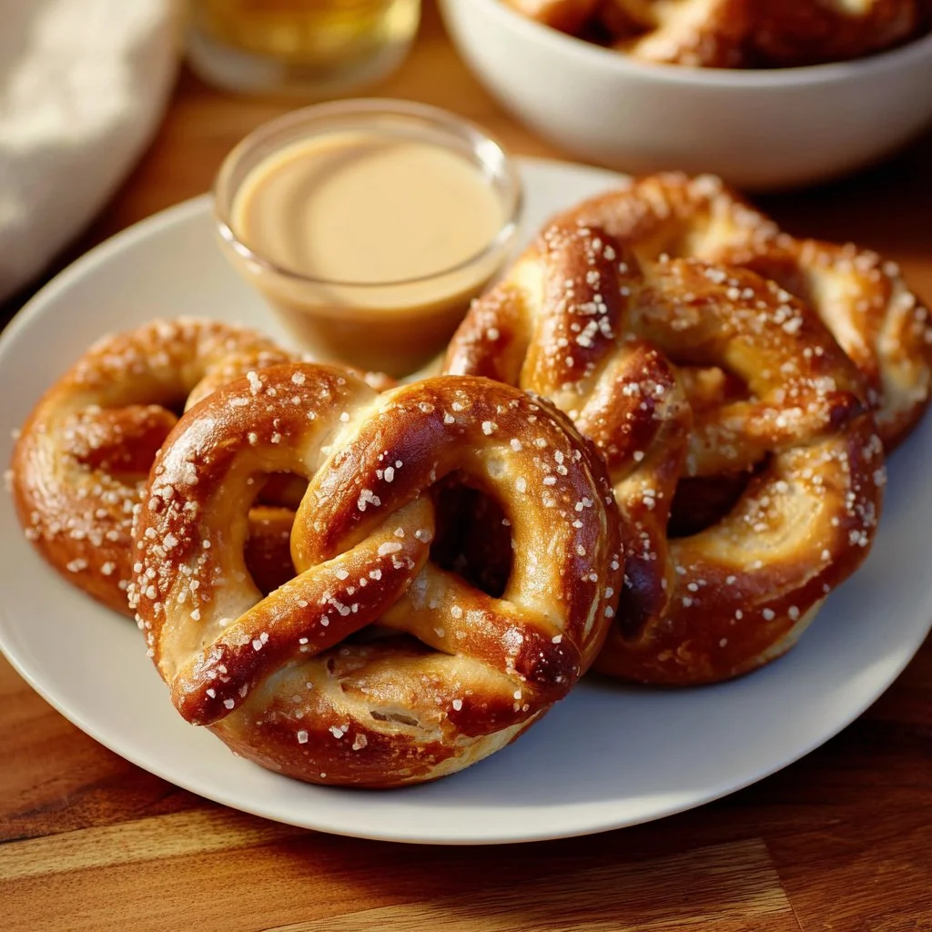 Bowl of sourdough pretzel bites ready for movie night snacks