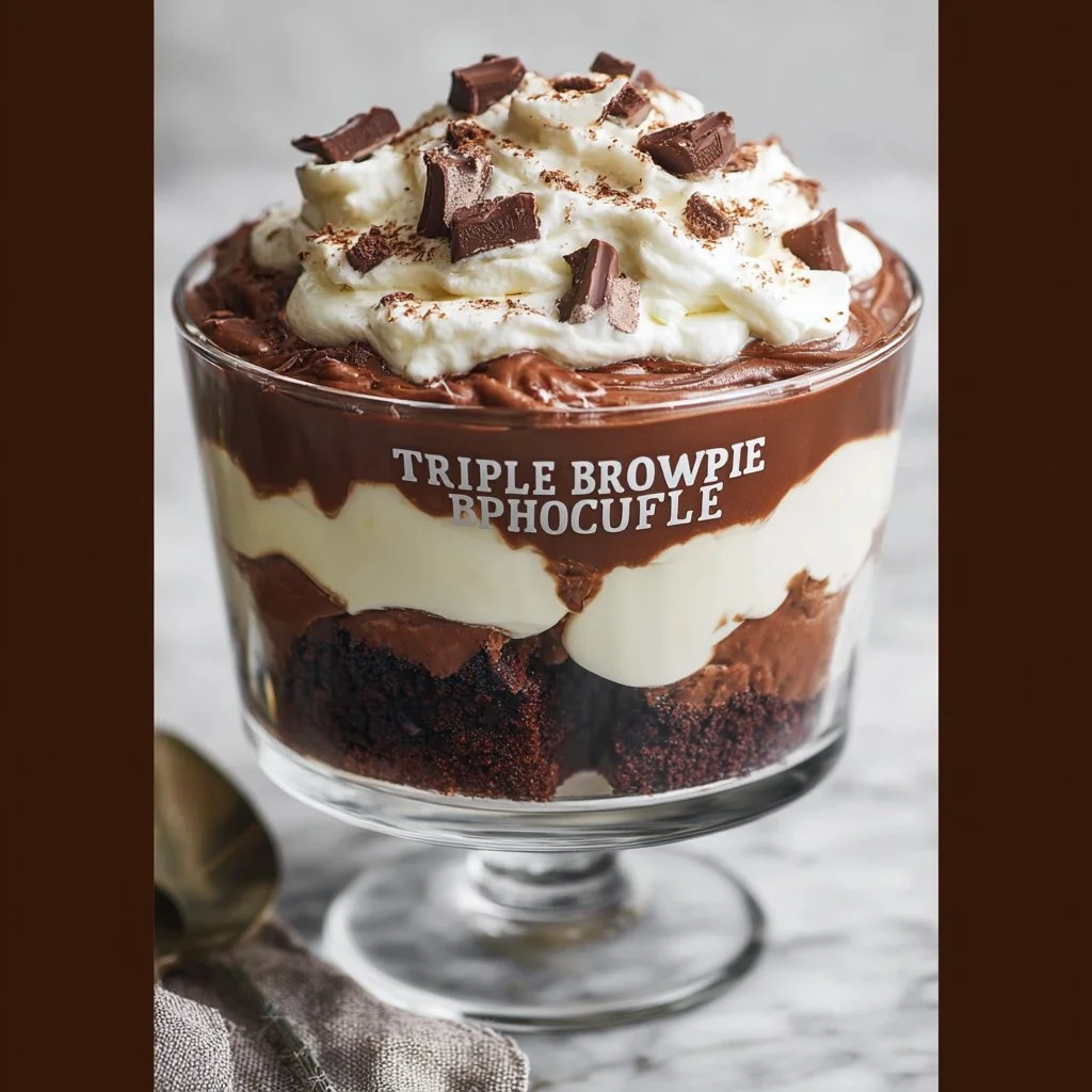 triple-chocolate-brownie-trifle-2026-05-16-102902 Decadent Triple Chocolate Brownie Trifle with layers of rich chocolate goodness