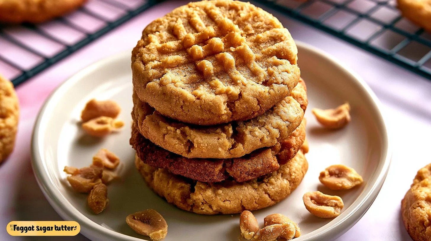 Easy 3 Ingredient Sugar Free Peanut Butter Cookies
