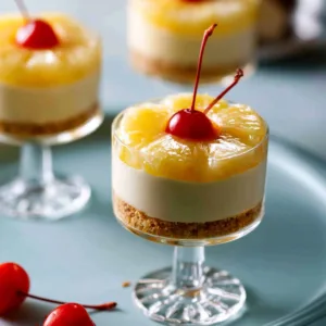 No Bake Hawaiian Pineapple Cheesecake Cups 3 No Bake Hawaiian Pineapple Cheesecake Cups