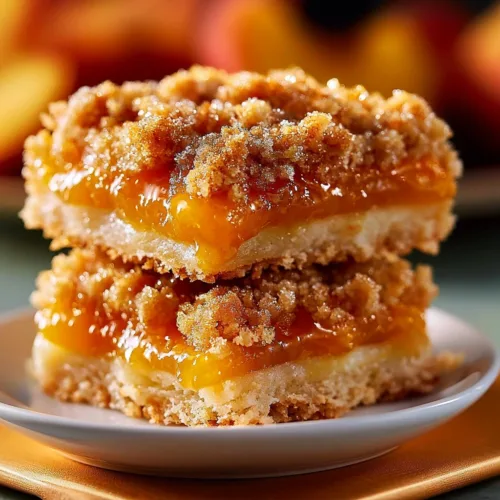 Peach Crumb Bars