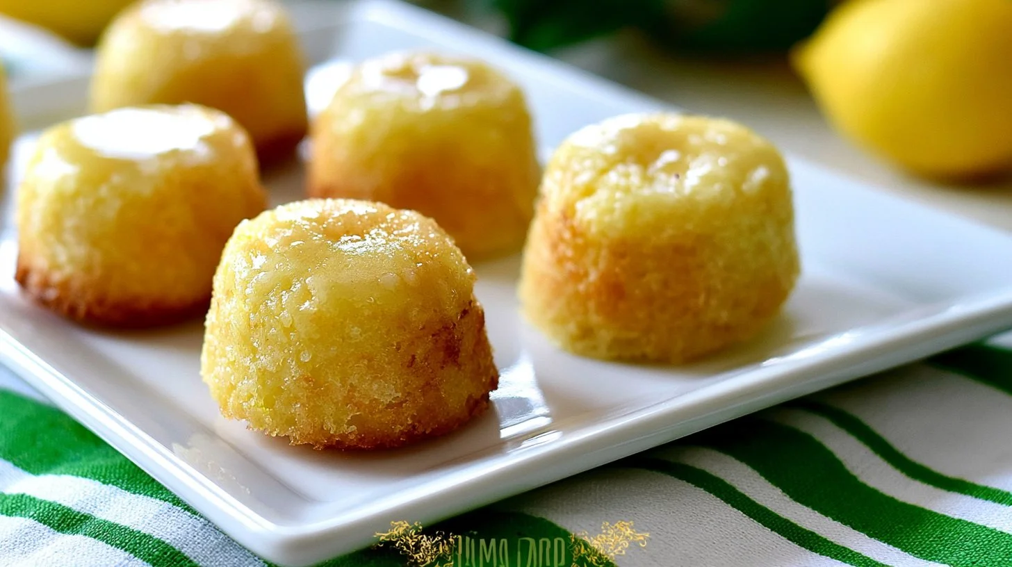 Bite-sized Lemon Drop Cakes