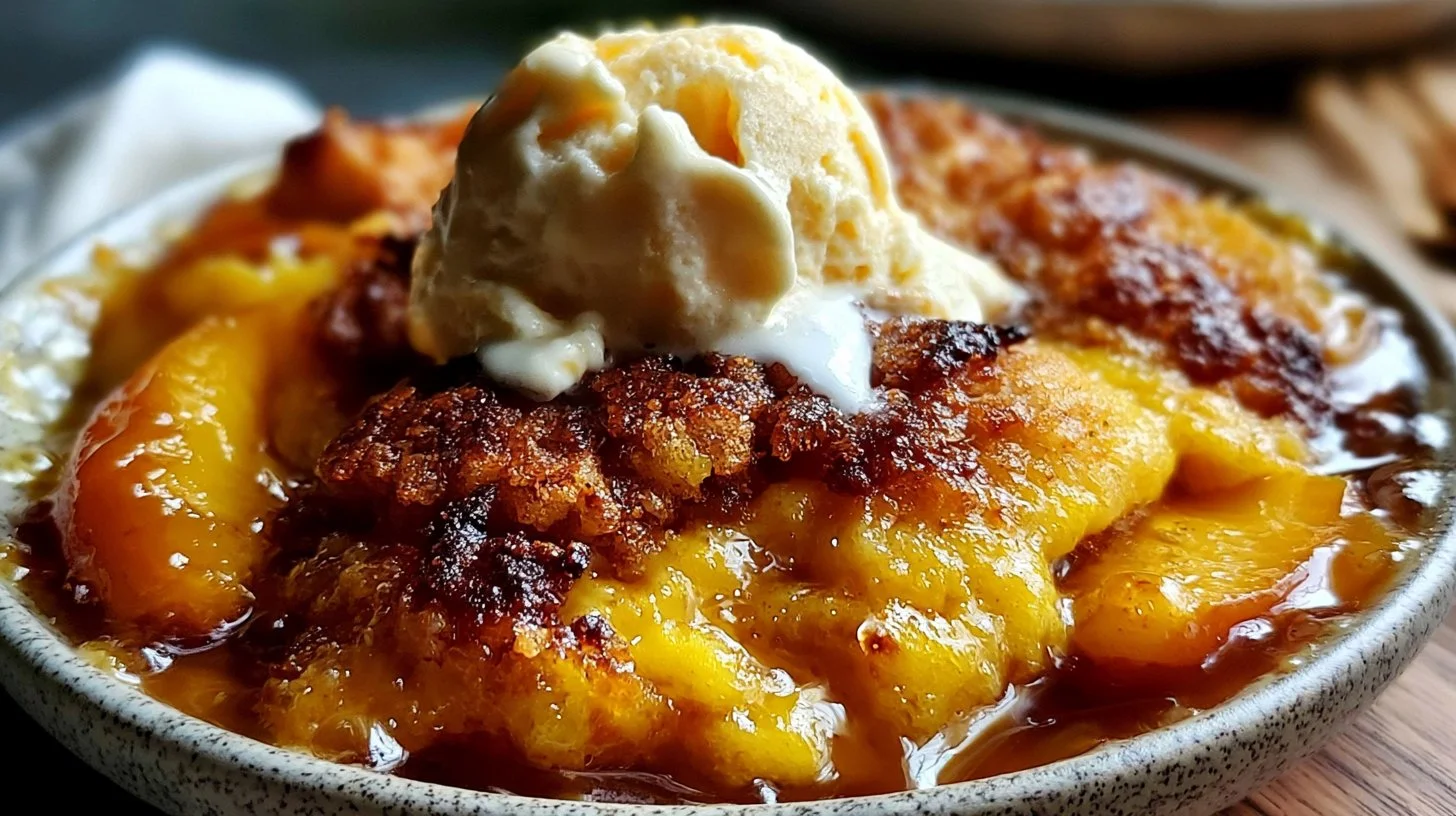 Brown Butter Peach Cobbler