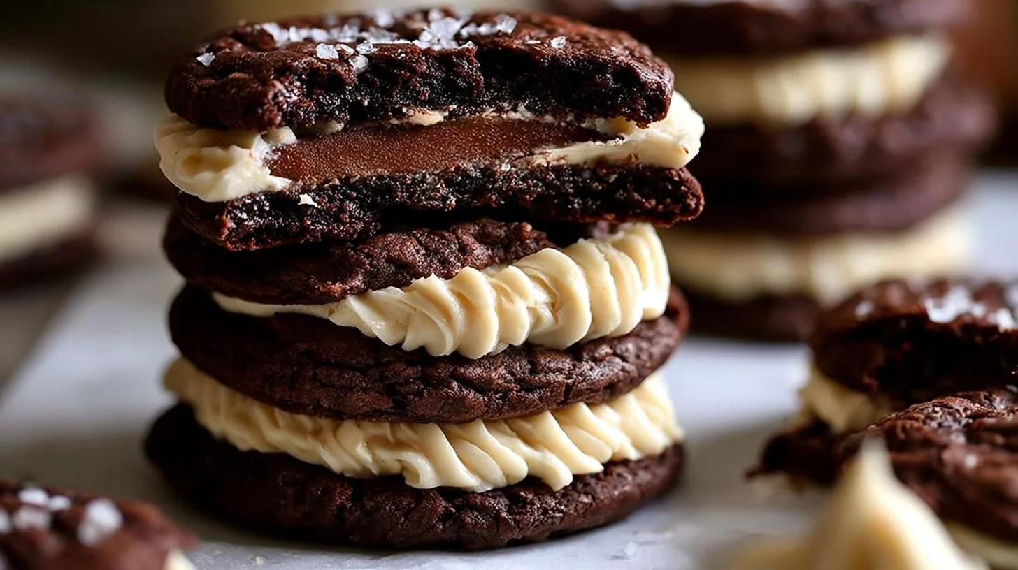 Brownie Cookies with Cookie Dough Buttercream