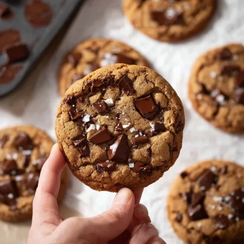 Chewy chocolate espresso cookies with a rich chocolate and espresso flavor