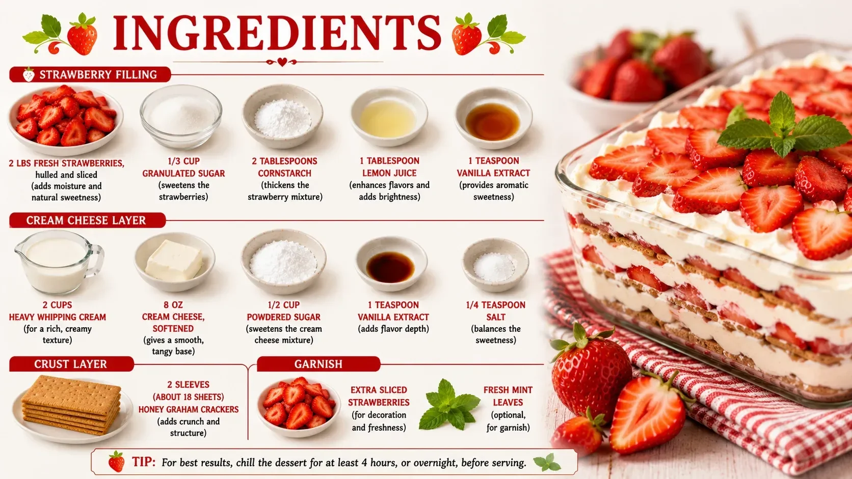 chilled strawberry icebox cake 2026 06 01 112901 Chilled Strawberry Icebox Cake with Whipped Layers